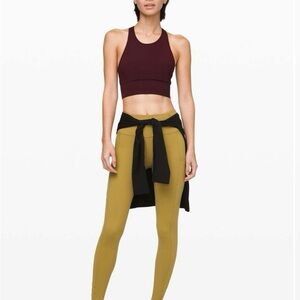 Lululemon Fast and Free High Rise 28” non reflective suede size 2